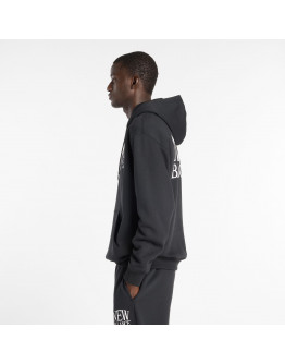 Мужская толстовка New Balance Reimagined Fleece Hoodie MT61L713BK - черная
