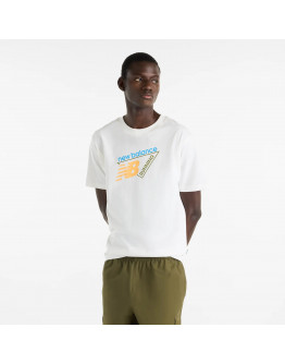 Мужская футболка New Balance Classic Tri-Logo MT61N1YVSST - белая