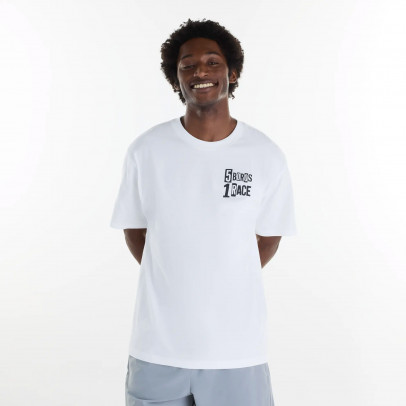 Мужская футболка New Balance NYC Marathon Graphic MT6253IIWT - белая