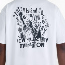 Мужская футболка New Balance NYC Marathon Graphic MT6253IIWT - белая