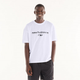 Мужская футболка New Balance Trackside MT6279IZWT - белая