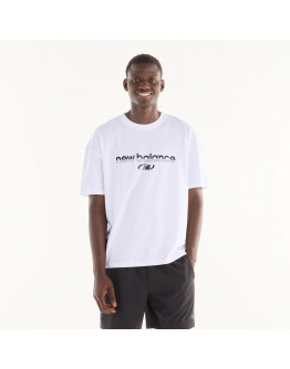 Мужская футболка New Balance Trackside MT6279IZWT - белая