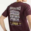Мужская футболка New Balance Grab Bite London MT62B9LIYLR - бордовая