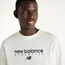 Мужская футболка New Balance Sport Linear Graphic MT62J91SAGA - белая