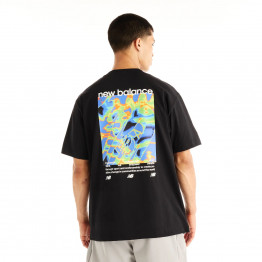 Мужская футболка New Balance Heat Map Forward Thinker MT62O0CVBK - черная