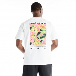 Мужская футболка New Balance Heat Map Forward Thinker MT62O0CVWT - белая
