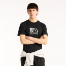 Мужская футболка New Balance Rectangle Relaxed MT62Q398BK - черная