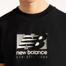 Мужская футболка New Balance Rectangle Relaxed MT62Q398BK - черная