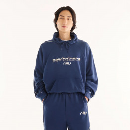 Мужская толстовка New Balance Trackside MT62W318NNY - темно-синяя
