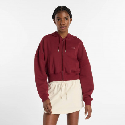 Женский свитшот New Balance WJ51506MHB - бордовый