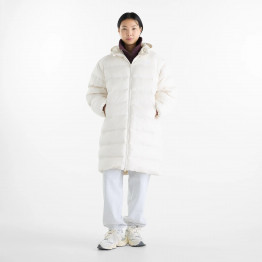 Женская куртка New Balance Boston Long Puffer WJ62Y0KBLIN - бежевый