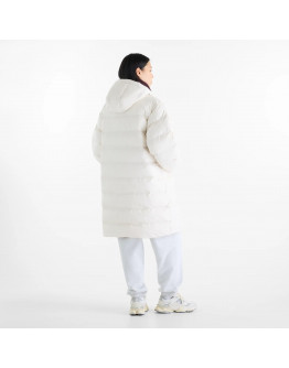 Женская куртка New Balance Boston Long Puffer WJ62Y0KBLIN - бежевый