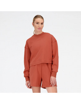 Свитшот New Balance WT23555MHY - коричневый