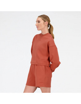 Свитшот New Balance WT23555MHY - коричневый