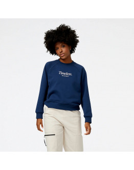 Толстовка New Balance WT31557NNY - темно-синяя