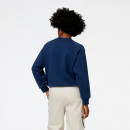 Толстовка New Balance WT31557NNY - темно-синяя