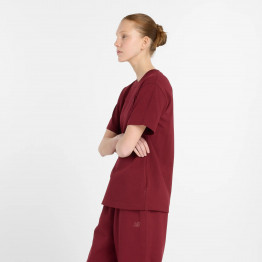 Женская футболка New Balance WT41501MHB - бордовая