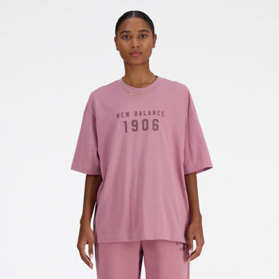 Футболка New Balance WT41519RSE - розовая