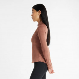 Кофта New Balance WT43200SWA - коричневая