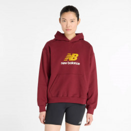 Женская толстовка New Balance WT51501MHB - бордовая