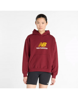 Женская толстовка New Balance WT51501MHB - бордовая