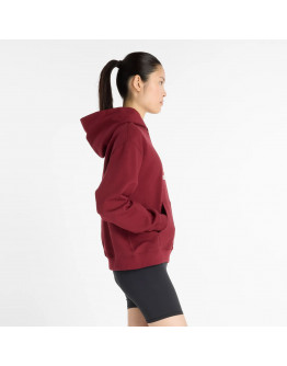Женская толстовка New Balance WT51501MHB - бордовая