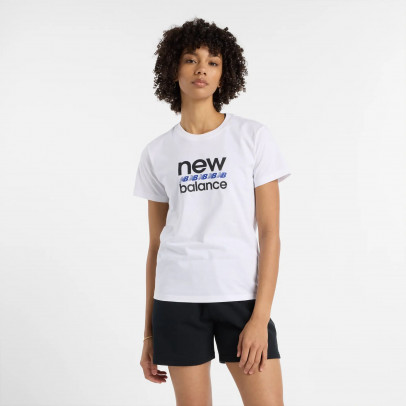 Женская футболка New Balance WT51540WT - белая