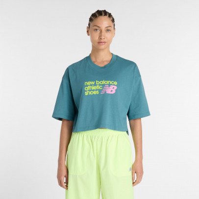 Женская футболка New Balance WT51908AAZ - синяя