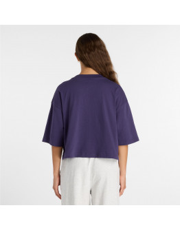 Женская футболка New Balance WT51908BOY - фиолетовая