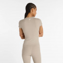 Женская футболка New Balance WT53125ADS - бежевый