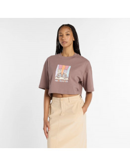 Женская футболка New Balance WT53904EAS - коричневая