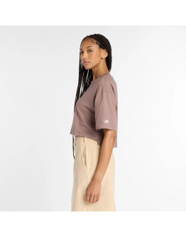 Женская футболка New Balance WT53904EAS - коричневая
