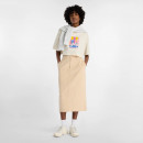 Женская футболка New Balance WT53904LIN - бежевый