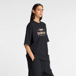 Женская футболка New Balance WT53916BK - черная