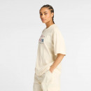 Женская футболка New Balance WT53916LIN - бежевый