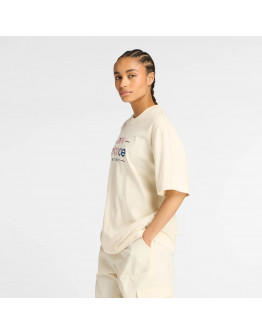 Женская футболка New Balance WT53916LIN - бежевый