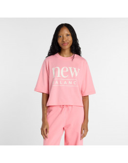 Женская футболка New Balance WT61V5OPAA6 - розовая