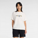 Женская футболка New Balance WT61Z7OQSST - бежевый