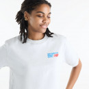 Женская футболка New Balance Athletics Premium Logo Hip Length WT62B7V2AHH - серая