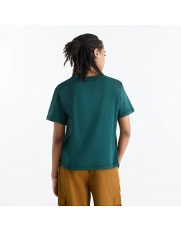 Женская футболка New Balance Athletics Premium Logo Hip Length WT62B7V2NOG - зеленая