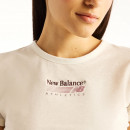 Женская футболка New Balance WT62O4MBLIT - бежевый