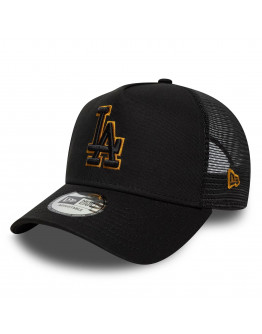Кепка унисекс New Era LA Dodgers MLB Outline 9FORTY Trucker 60771720 - черная