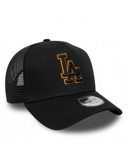 Кепка унисекс New Era LA Dodgers MLB Outline 9FORTY Trucker 60771720 - черная