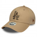 Женская шапка New Era LA Dodgers MLB Animal Infill 9FORTY - бежевого цвета