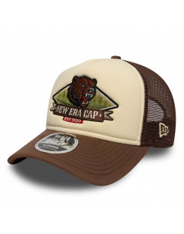Мужская кепка New Era Graphic 9FORTY M-Crown A-Frame Trucker 60771806 - коричнево-бежевый