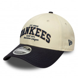 Мужская кепка New Era 9FORTY New York Yankees MLB Wordmark 60771808 - бежевый