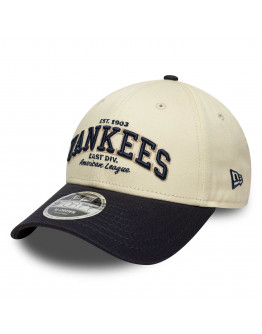 Мужская кепка New Era 9FORTY New York Yankees MLB Wordmark 60771808 - бежевый