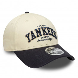 Мужская кепка New Era 9FORTY New York Yankees MLB Wordmark 60771808 - бежевый