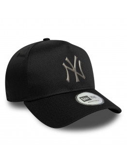 Унисекс кепка New Era New York Yankees MLB Metallic 9FORTY E-Frame 60771870 - черная