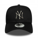 Унисекс кепка New Era New York Yankees MLB Metallic 9FORTY E-Frame 60771870 - черная